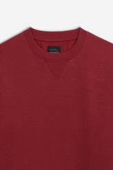 FELPA GIROCOLLO BASIC RUBINO